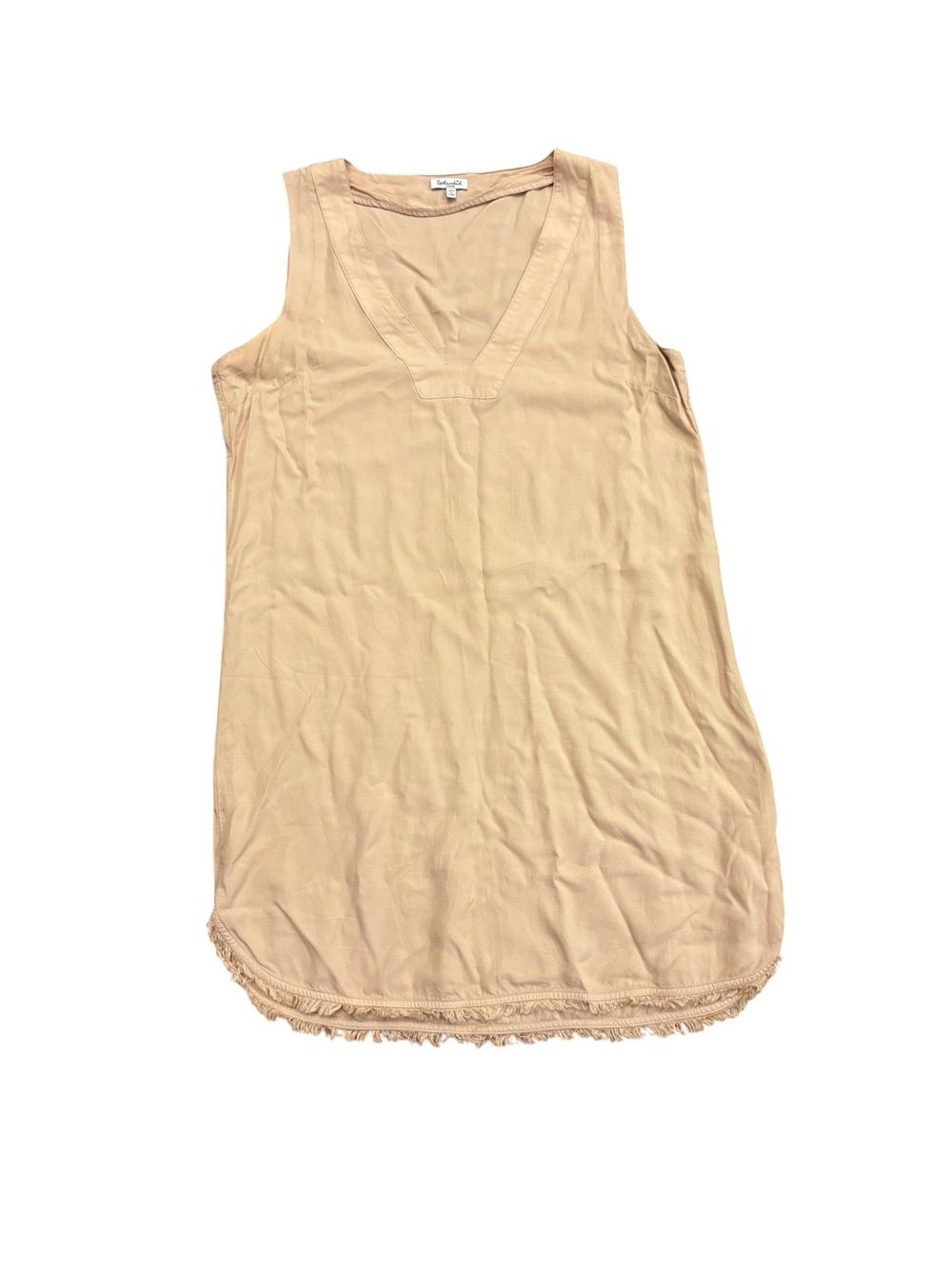 Splendid Blush V-Neck Sleeveless Slip Dress - Picture 2 of 6